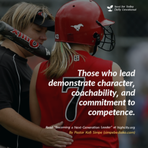 Becoming a Next-Generation Leader – Seed for Today Becoming a Next Generation Leader 1 Becoming a Next-Generation Leader