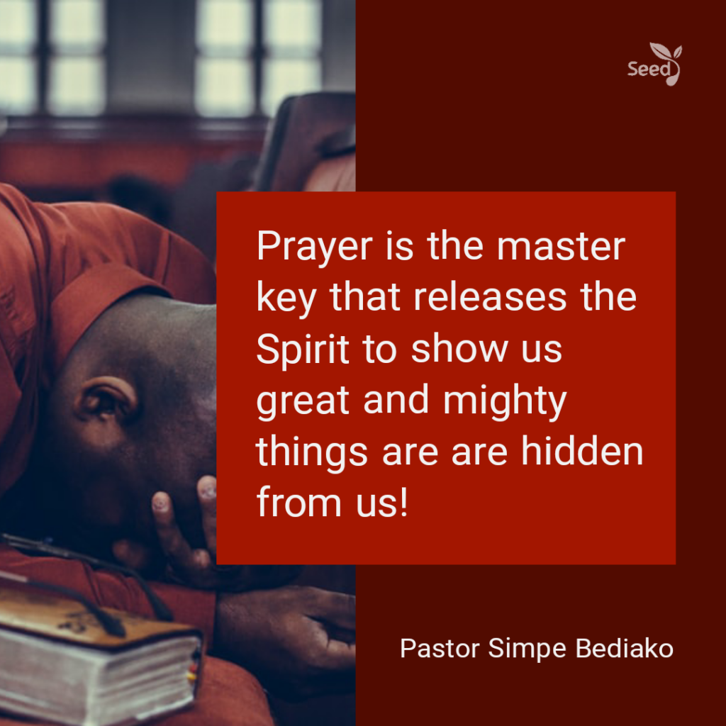 Seed for Today Daily Devotional - Things You Must Do for Take-off.Prayer is the master key that releases the Spirit to show us great and mighty things are are hidden from us!