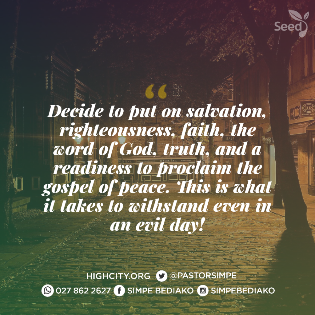How to Prepare Against an Evil Day – Seed for Today How to Prepare Against an Evil Day
