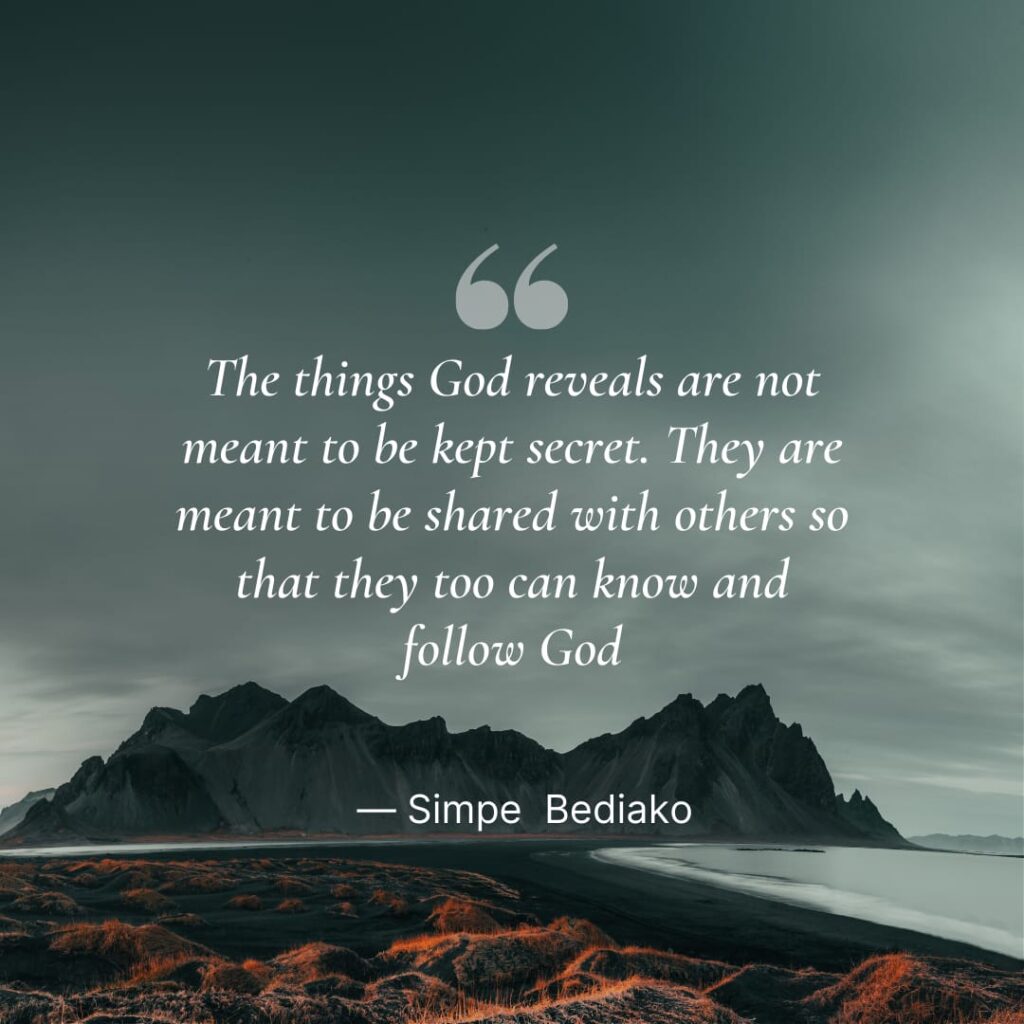 The secret things belongs to God 1 The secret things belongs to God!