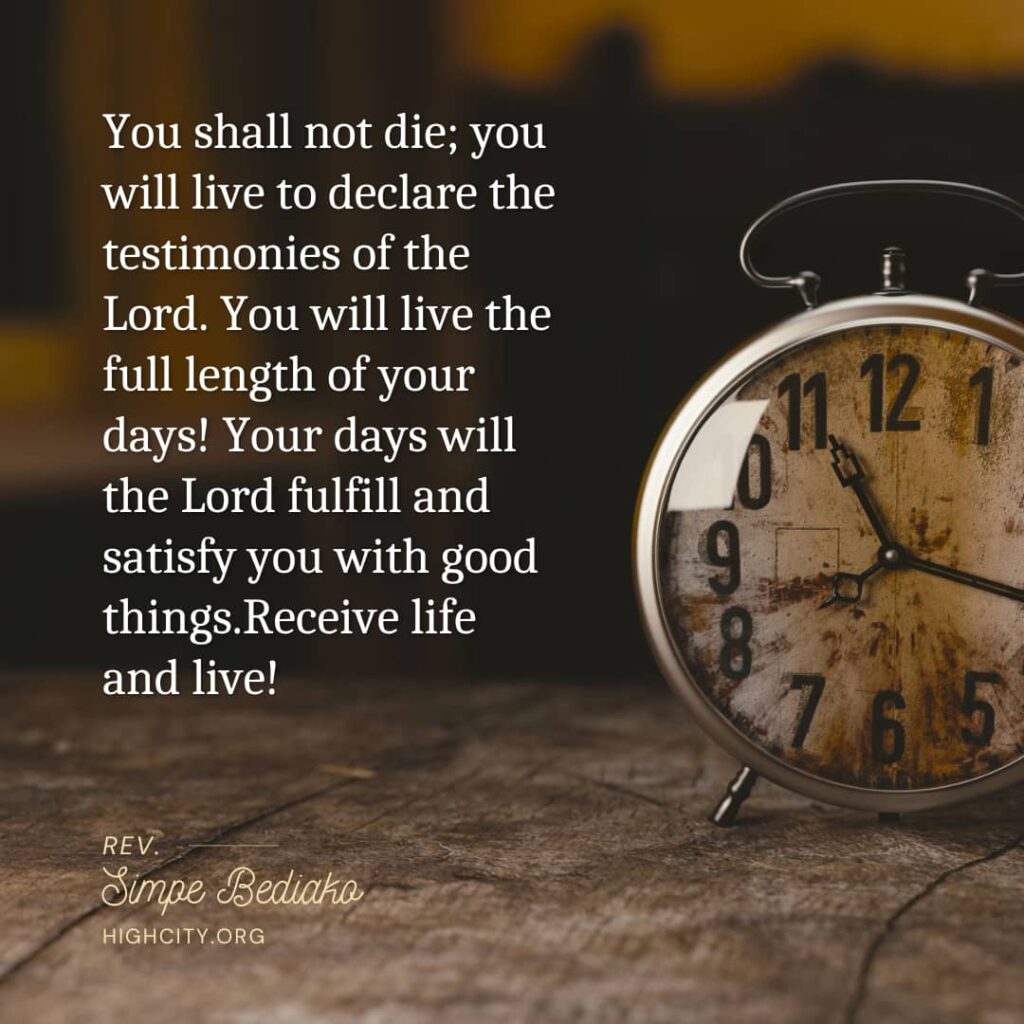 Don’t be shackled by death! – Seed for Today You shall not die Don’t be shackled by death!