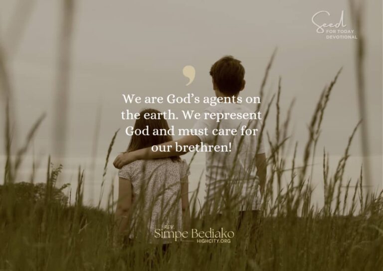 Be your brother’s keeper - Seed for Today Daily Devotional