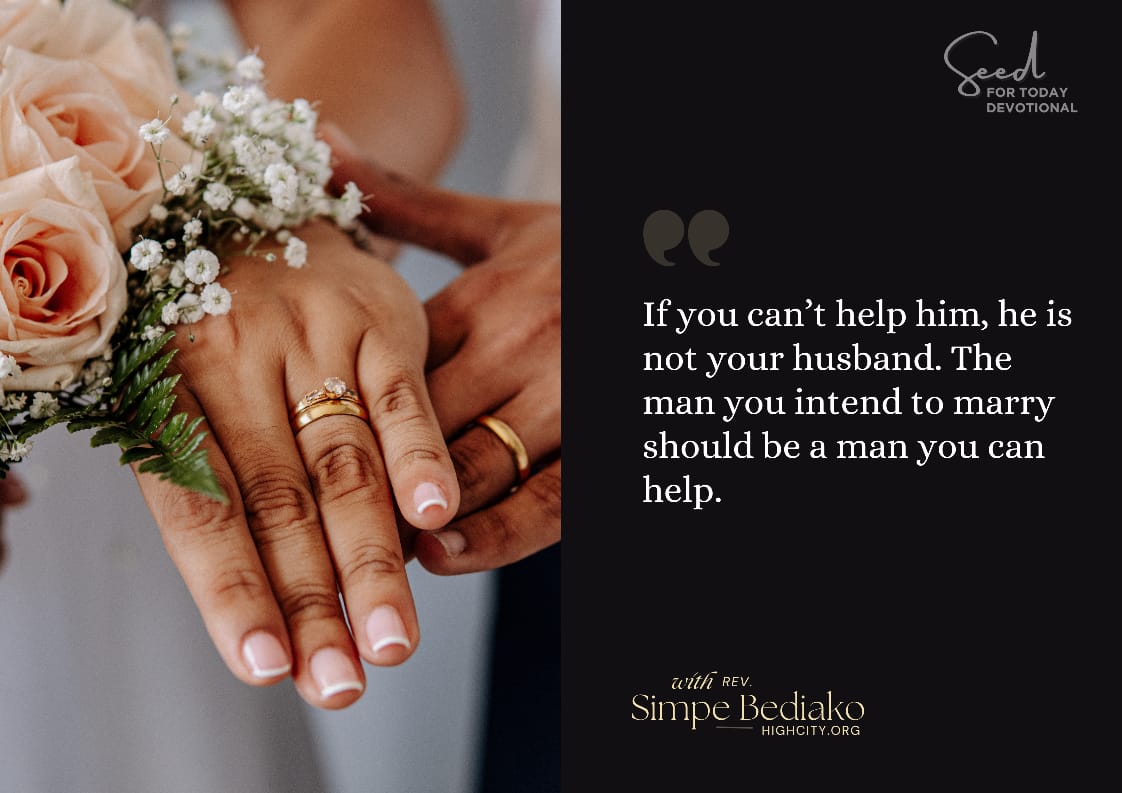 Who is the right man for me? - Seed for Today Daily Devotional