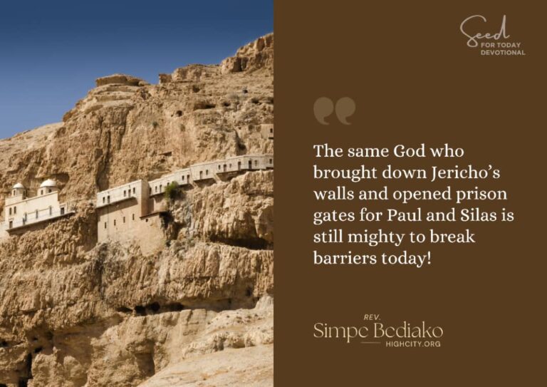 Speak to the gates - Seed for Today Daily Devotional