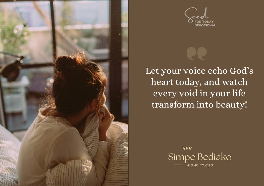Speak life over every void Speak Life Over Every Void