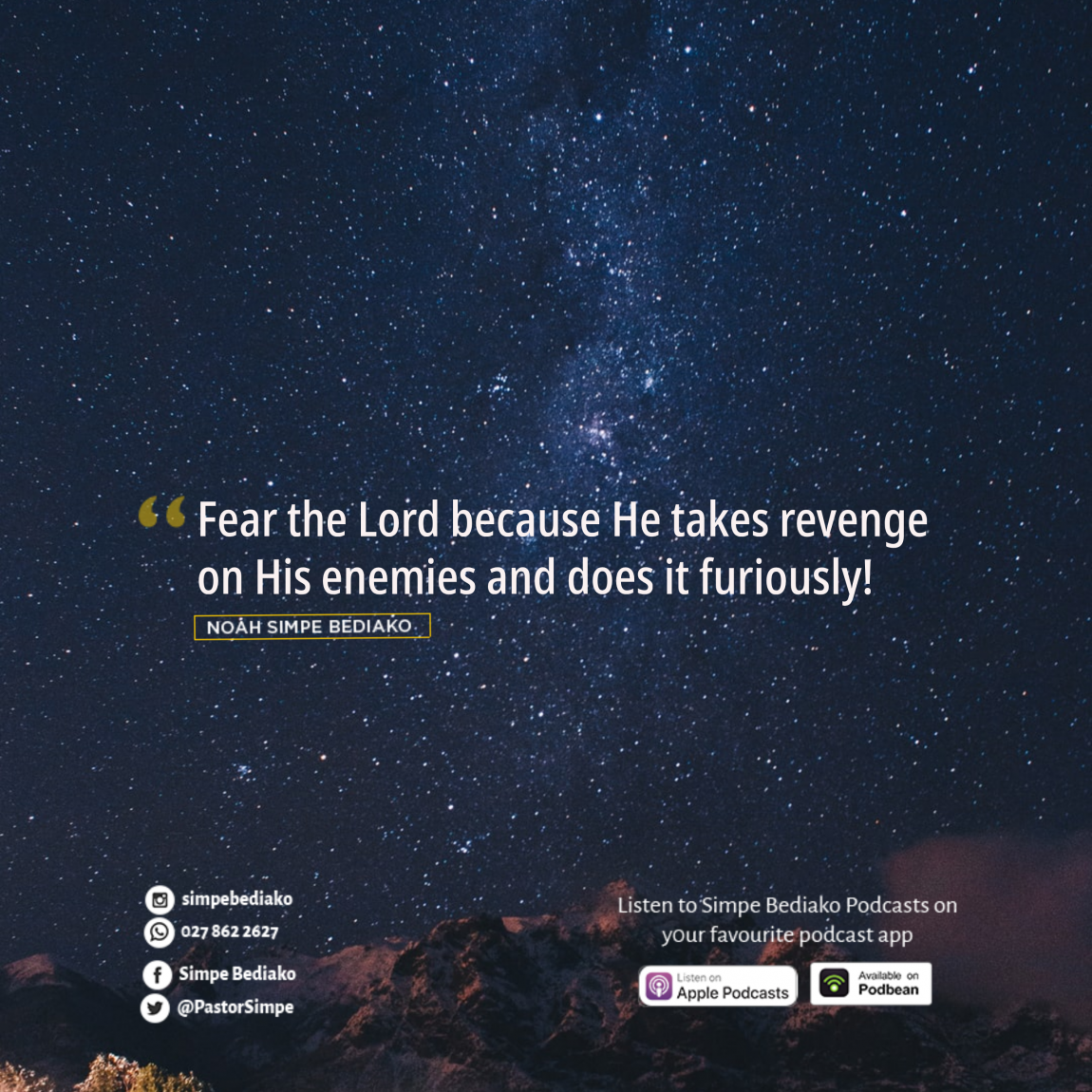 Who is the Lord that You Should Fear Him? - Seed for Today Daily Devotional