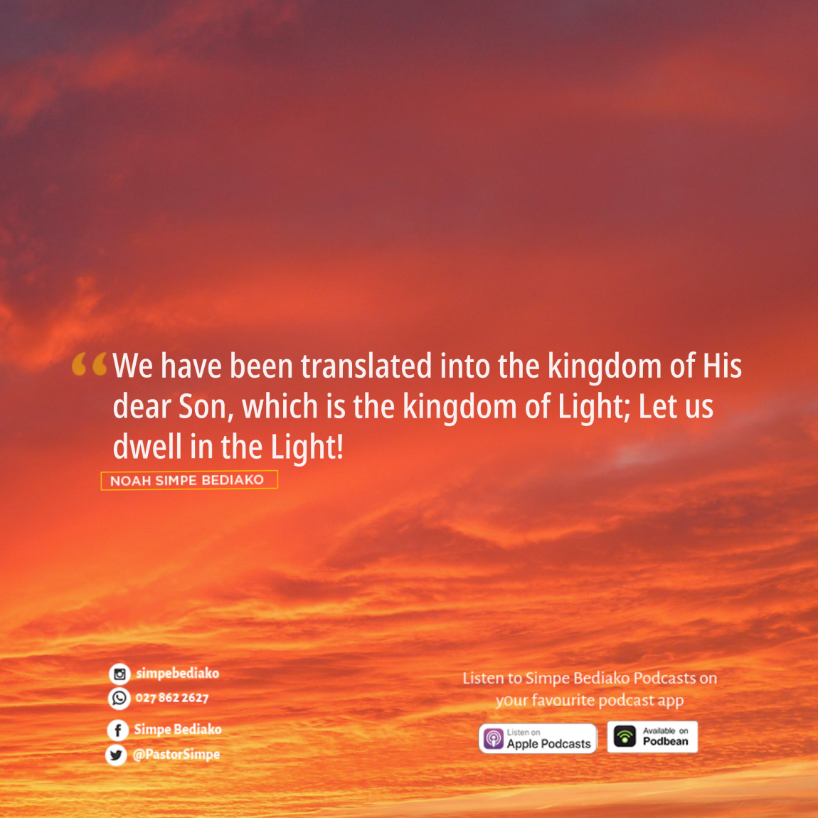 We Must Dwell in Light – Seed for Today We Must Dwell in Light