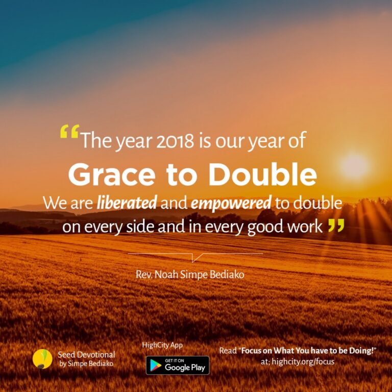 Focus on What You have to be Doing! - Seed for Today Daily Devotional