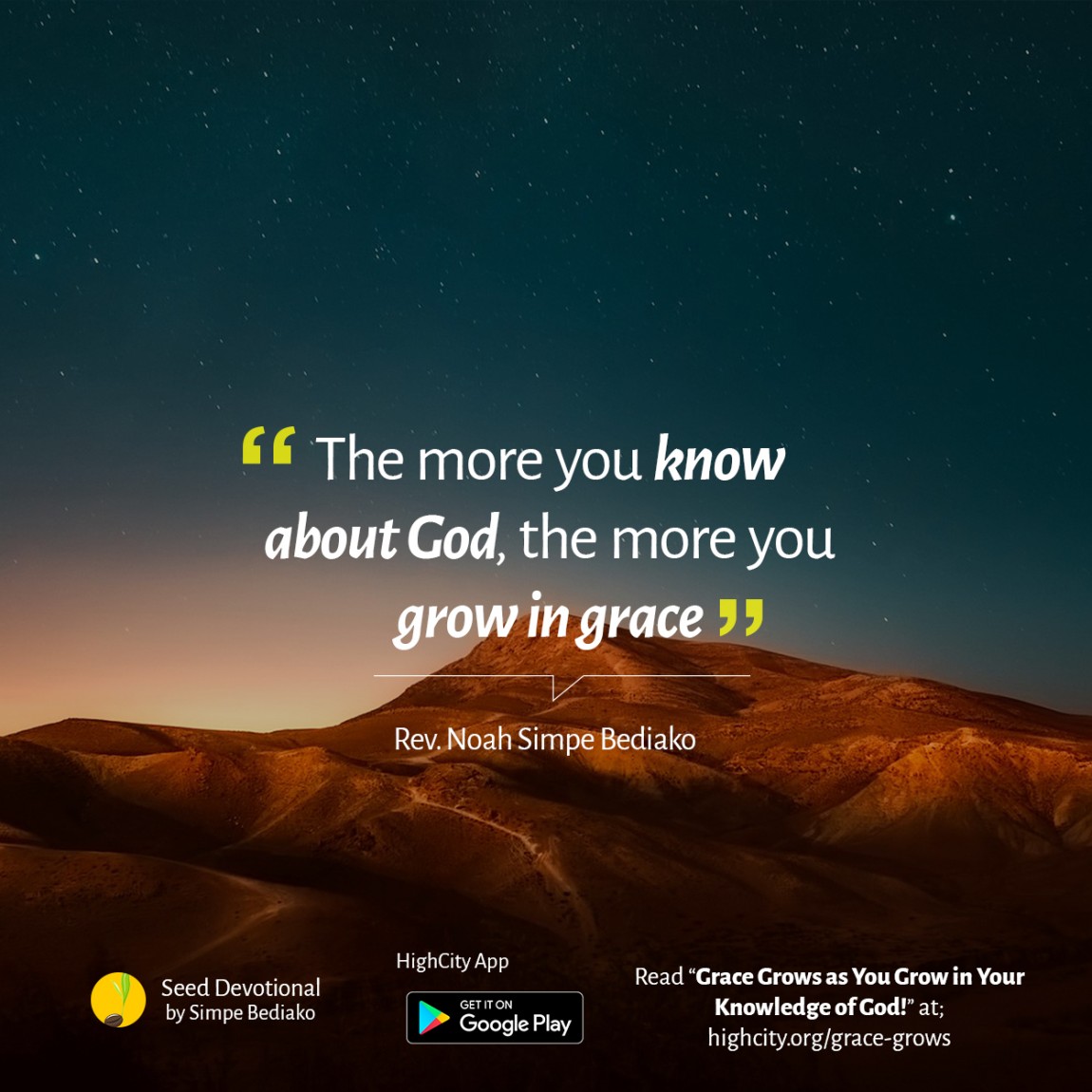 Grace Grows as You Grow in Your Knowledge of God – Seed for Today Grace Grows as You Grow in Your Knowledge of God
