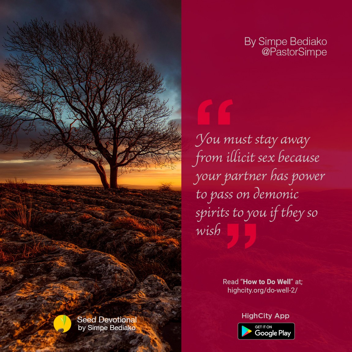 How to Do Well – Seed for Today How to Do Well