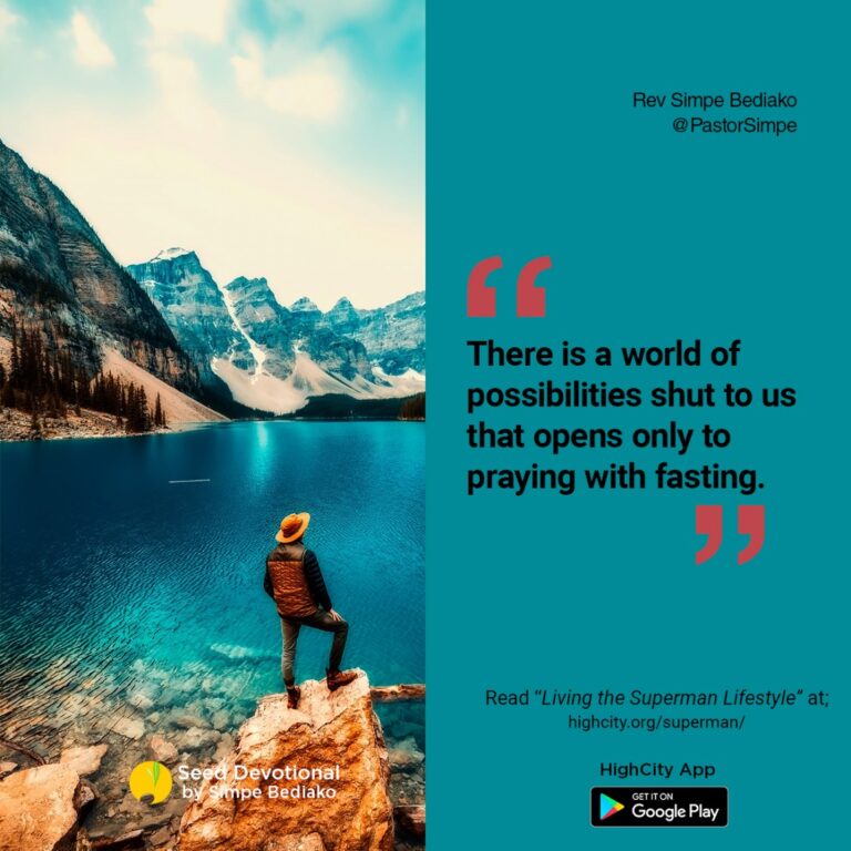 Living the Superman Lifestyle - Seed for Today Daily Devotional