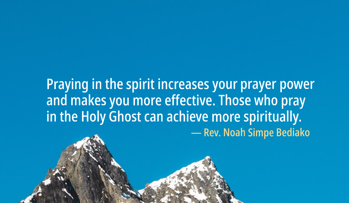 Pray in the Spirit Pray in the Spirit