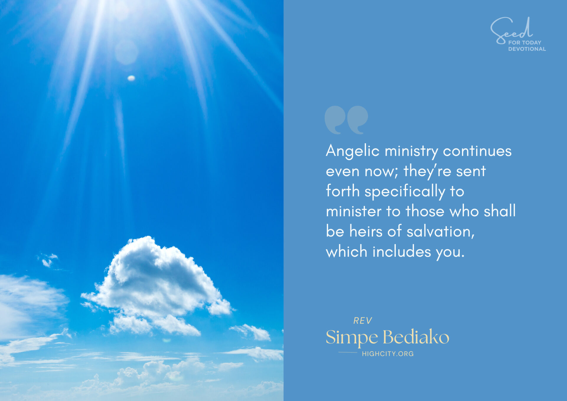 Pray that God Will Activate the Ministry of Angels in Your Life – Seed for Today Pray that God Will Activate the Ministry of Angels in Your Life