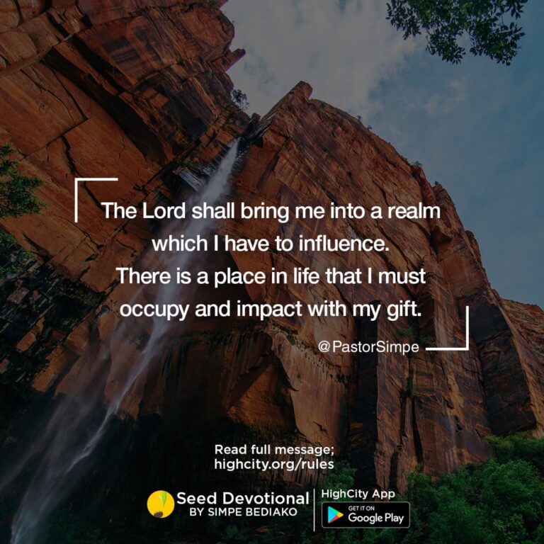 Seven (7) Rules of Engagement - Seed for Today Daily Devotional