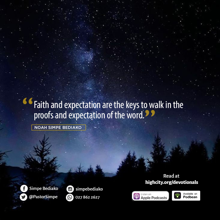 The Bible is Not Just a Book of Claims But of Proofs – Seed for Today Faith and expectation are the keys to walk in the proofs and experience of the word. Many give up because they do not read with faith.