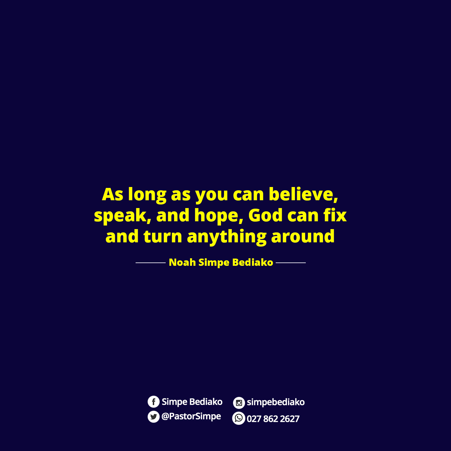 The Dead can Come Alive Again! – Seed for Today As long as you can believe, speak, and hope, God can fix and turn anything around