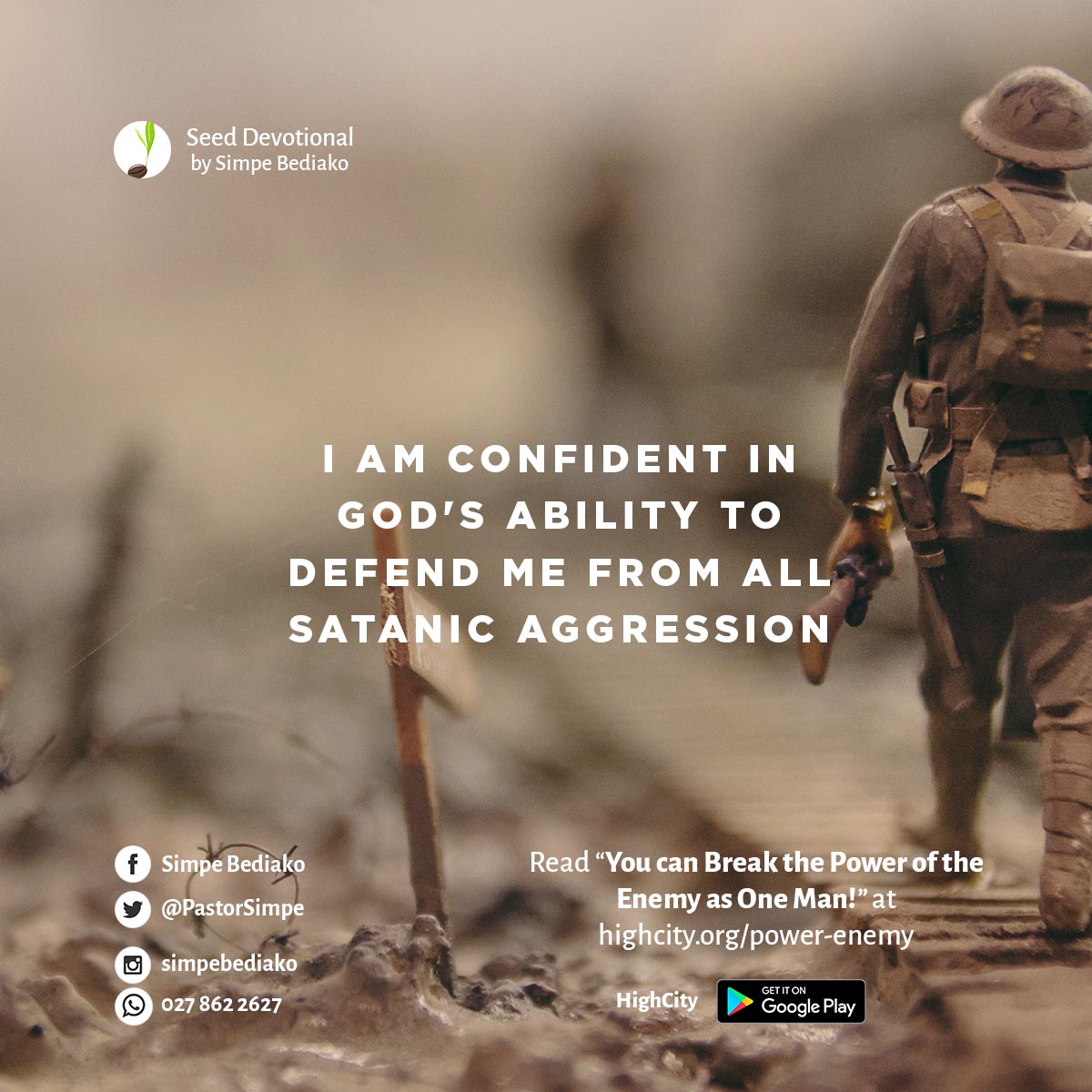 You can Break the Power of the Enemy as One Man! - Seed for Today You can Break the Power of the Enemy as One Man!