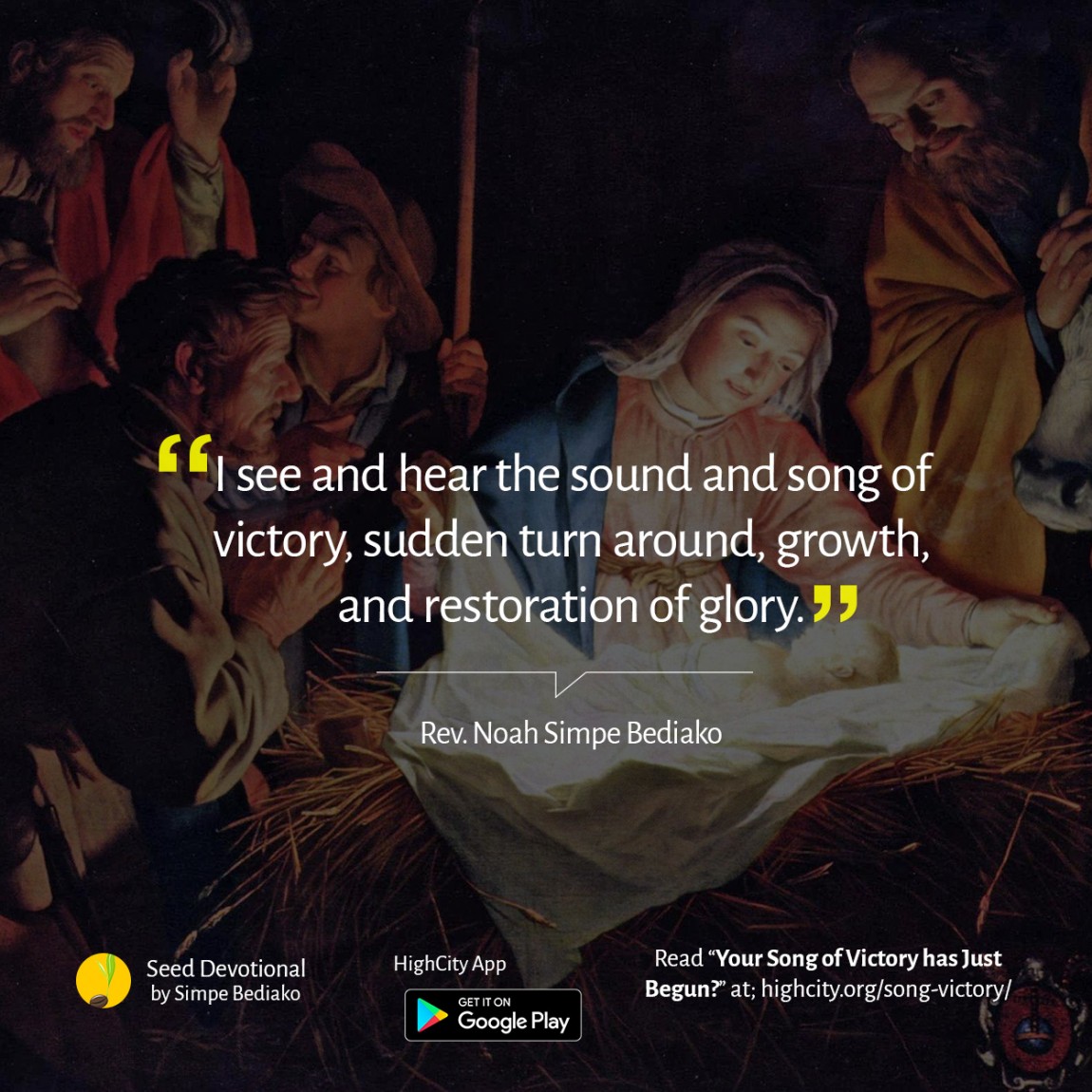 Your Song of Victory has Just Begun – Seed for Today Your Song of Victory has Just Begun