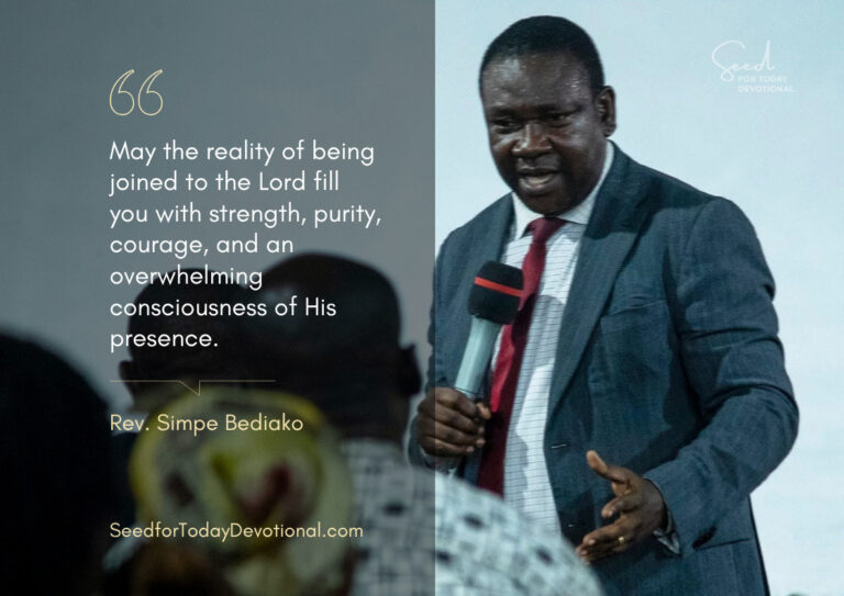 He That Is Joined To The Lord Is One Spirit!