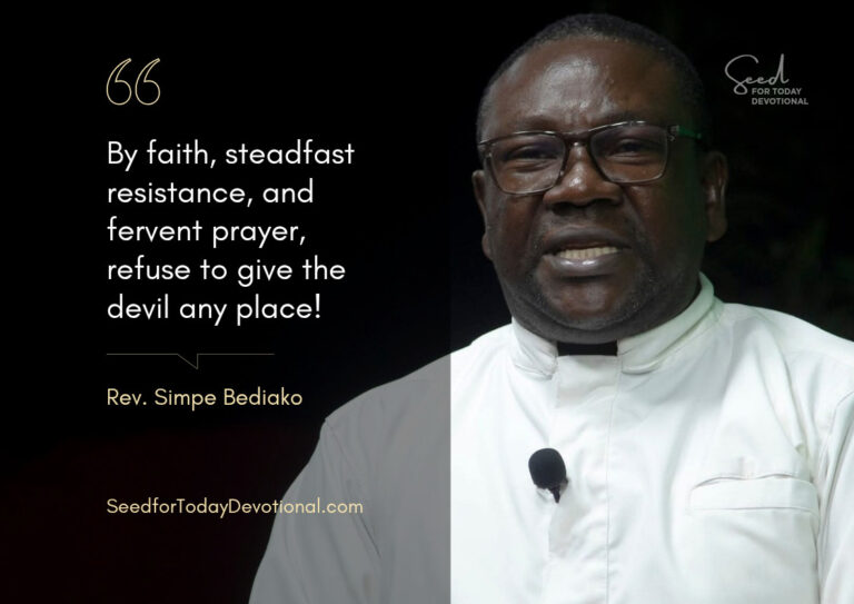 Seed for Today Devotional Satan Get Lost Seed for Today