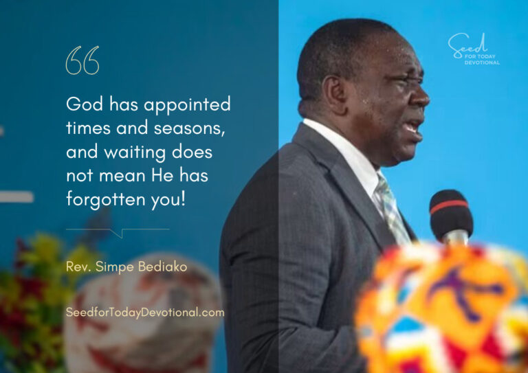 Seed for Today Wait For Your Appointed Time Seed for Today