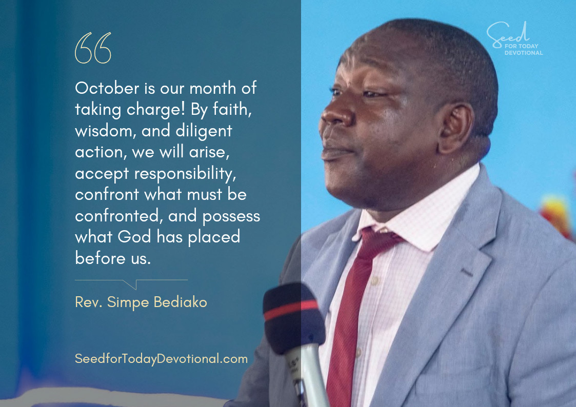 Take Charge Seed for Today Daily Devotional Take Charge!